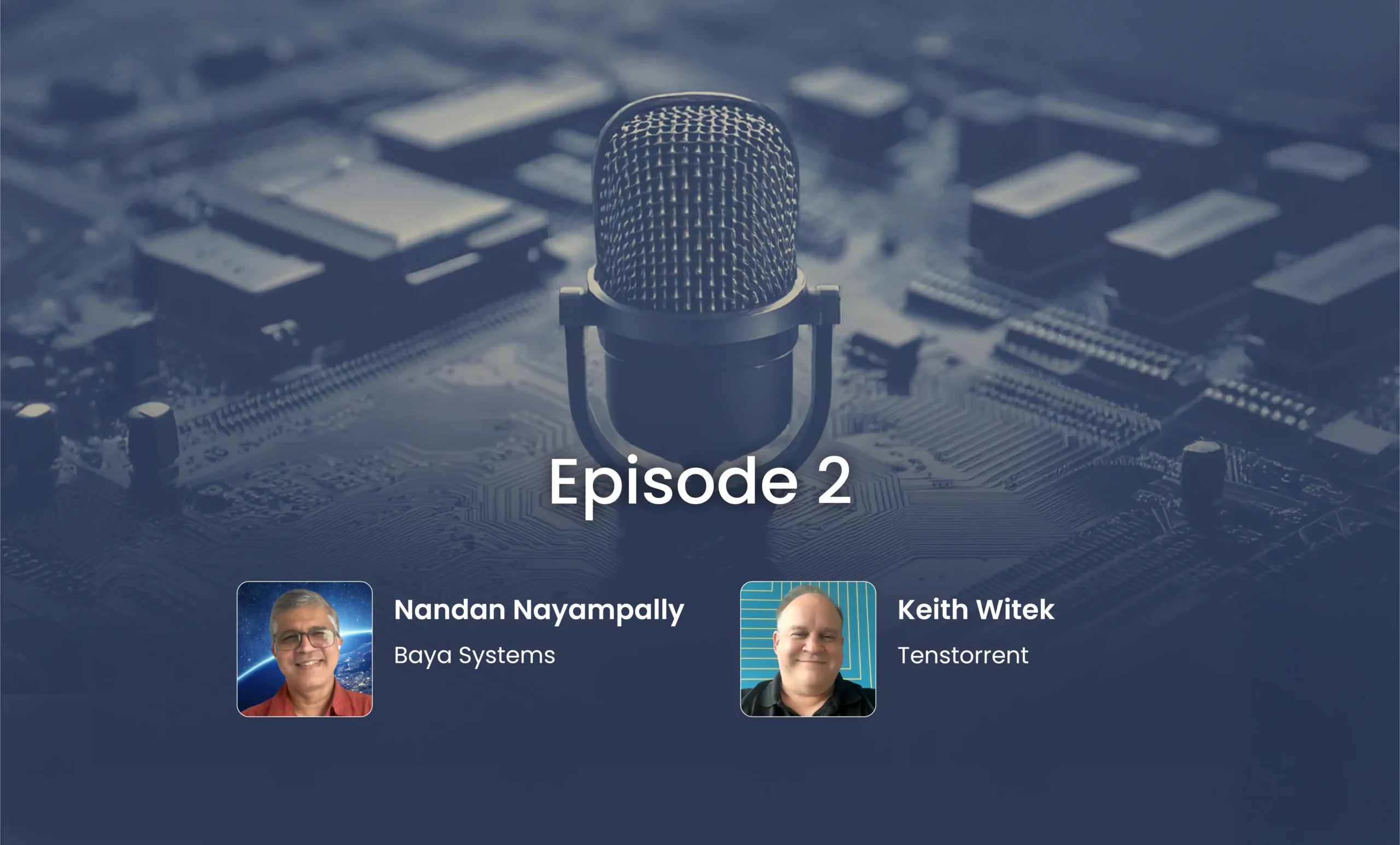 Episode Two thumbnail featuring the speakers' photos