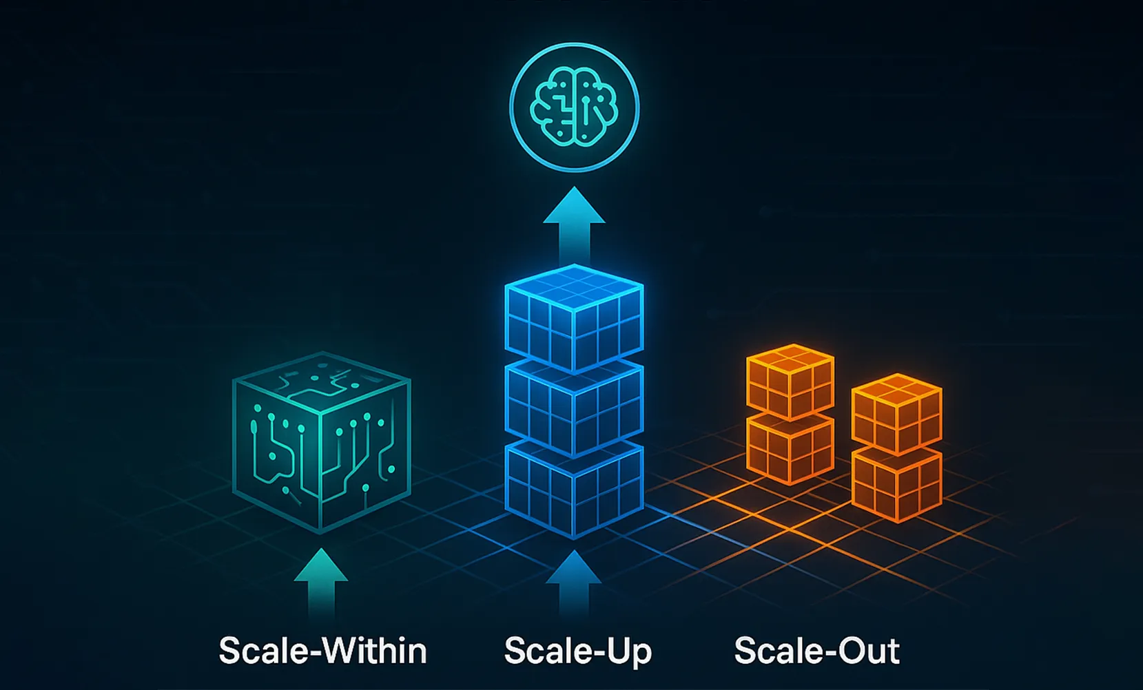 Scale-within, Scale-up and Scale-out Fabrics